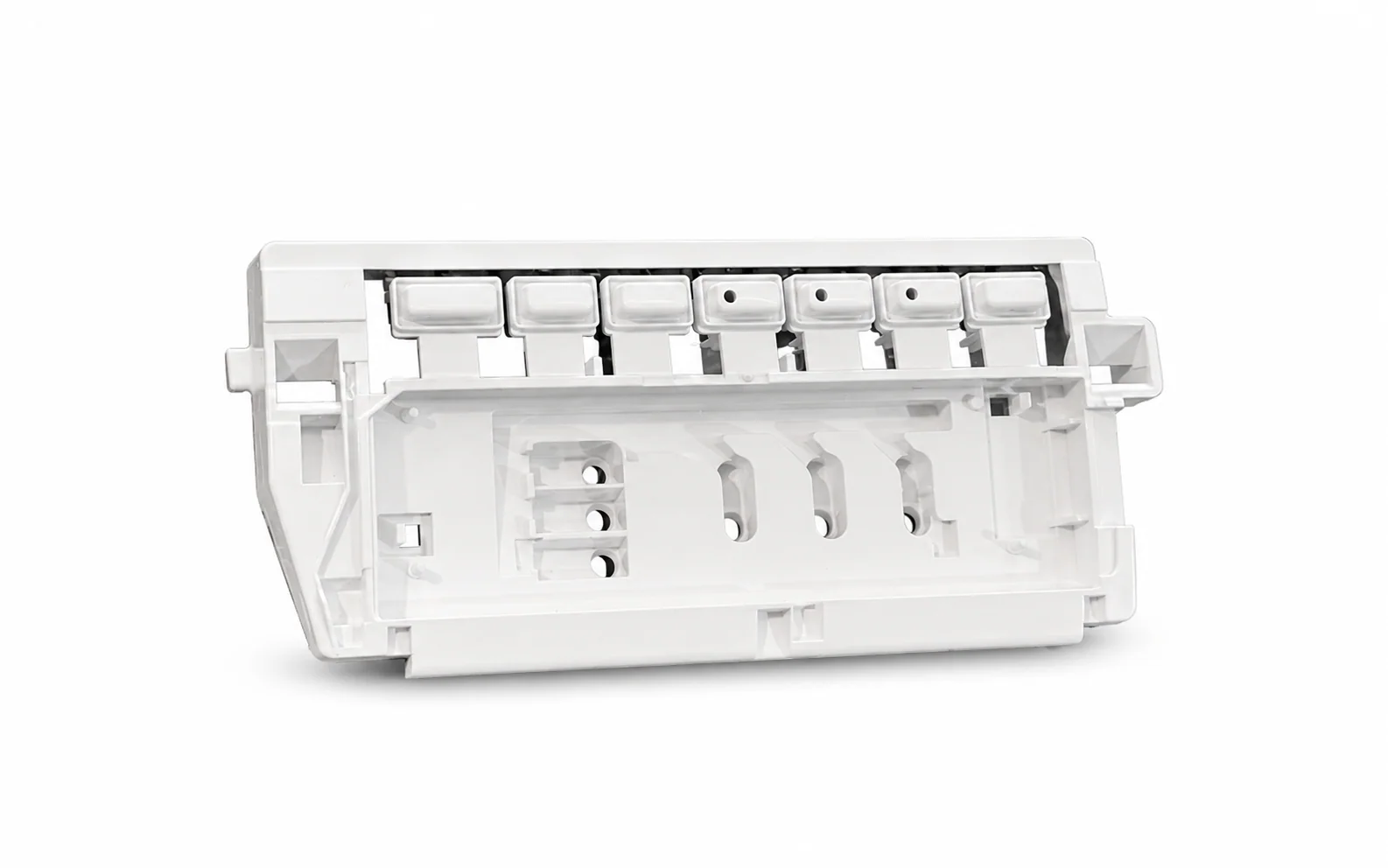 Botonera original blanca Drean Next WW01L02413 con 7 botones horizontales.