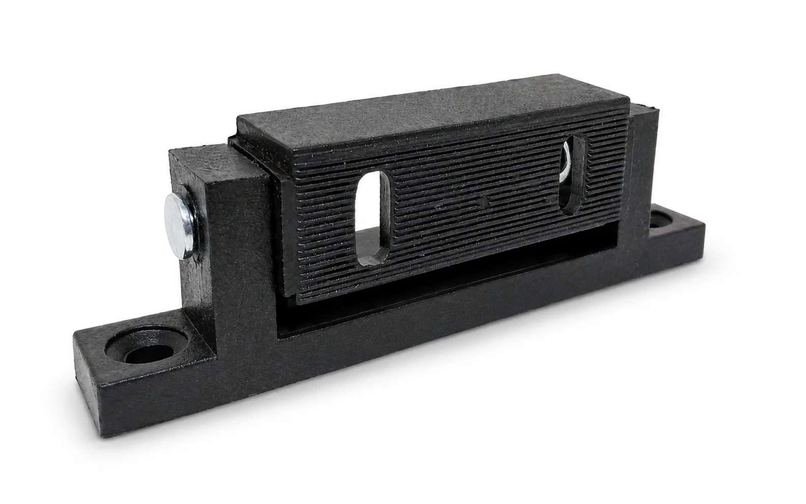Bisagra lateral Antarco modelo K/1810 con tapa plástica negra para heladera comercial.