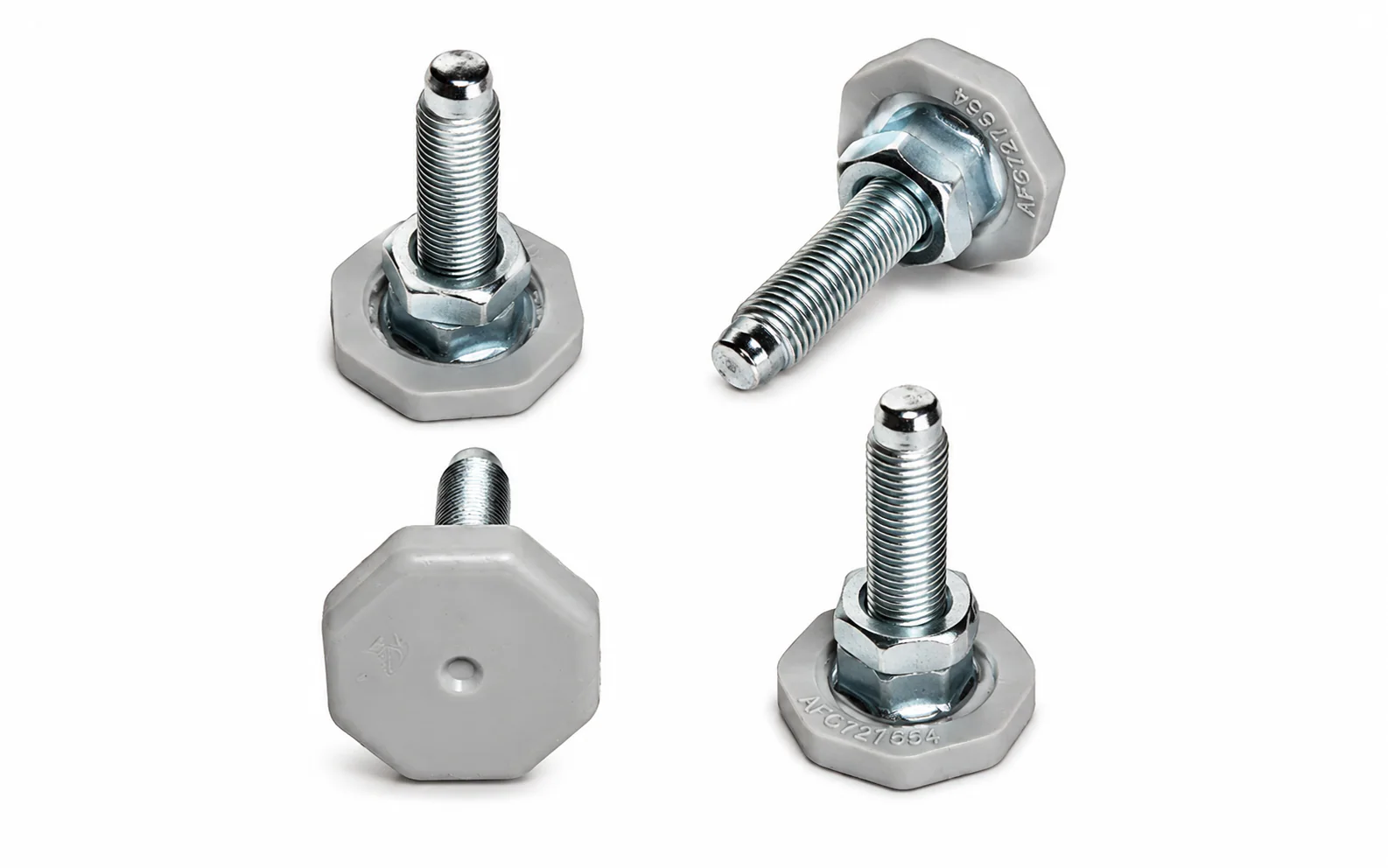 Kit de 4 patas niveladoras ajustables para lavarropas LG F1370.