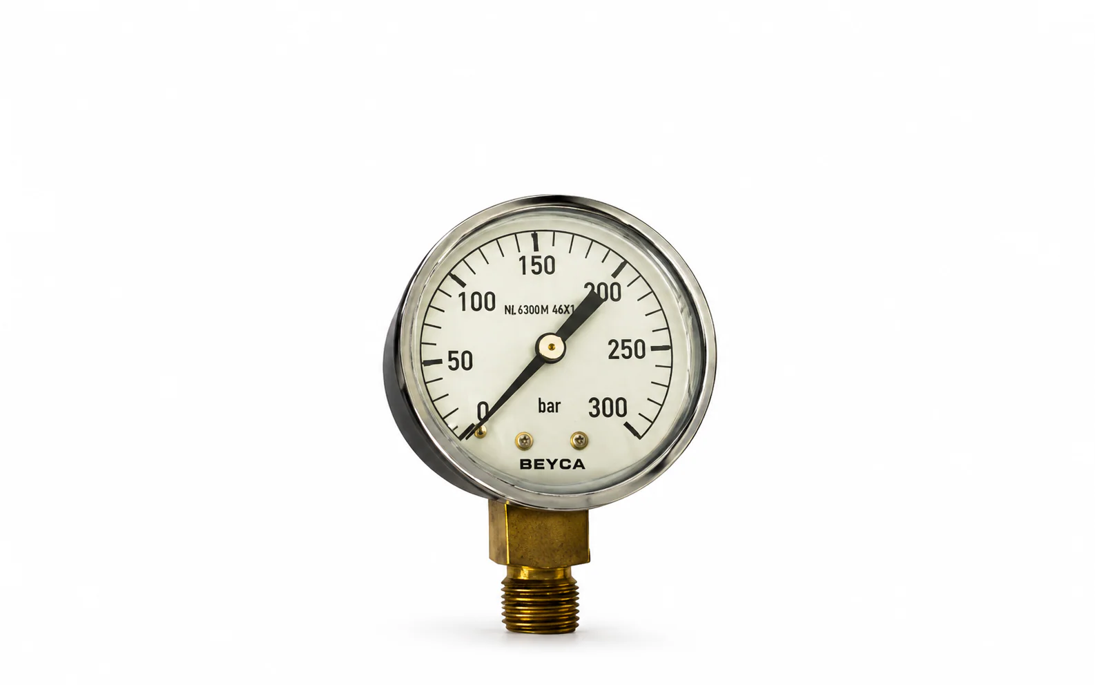 Manómetro analógico de alta presión hasta 300 bar para regulador de gas