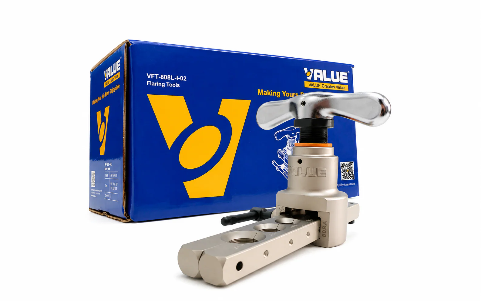 Pestañadora excéntrica Value VFT-808L-I-02 de 1/4″ a 3/4″