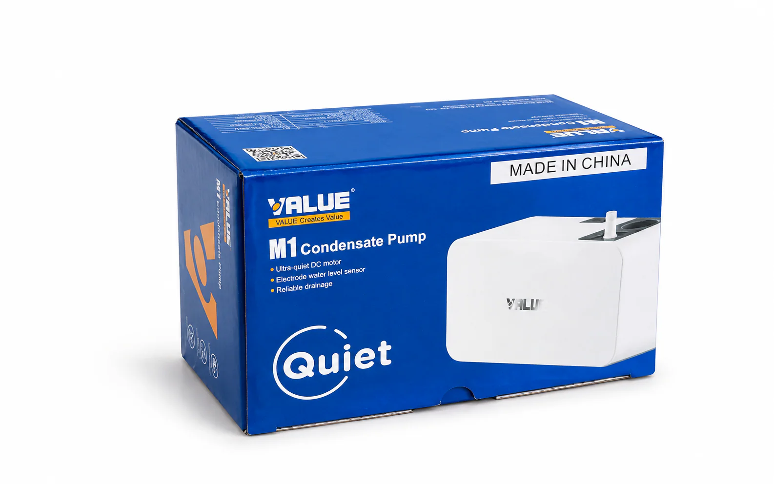 Bomba de condensado Value M1 de 24 L/h para aire acondicionado split.