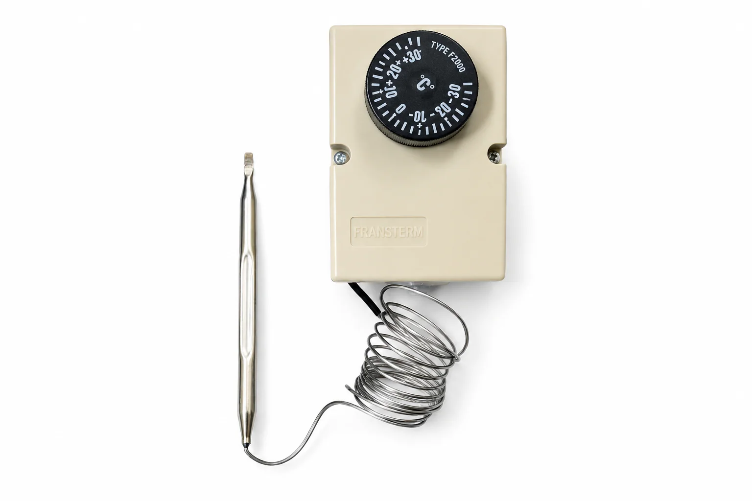 Termostato BlueStar F2000 con sonda de 1,5 m para heladera comercial.