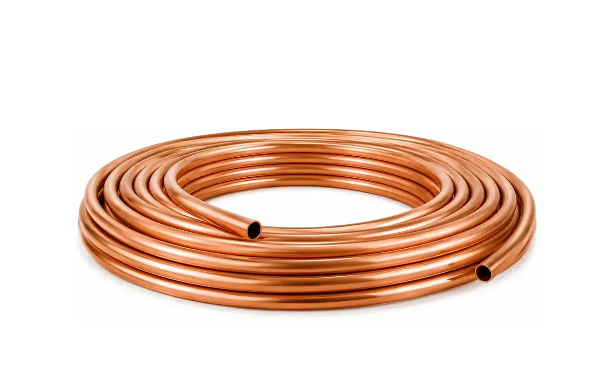 Caño de cobre de 1/4 para aire acondicionado